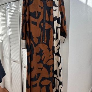 Linen Midi Swing Dress